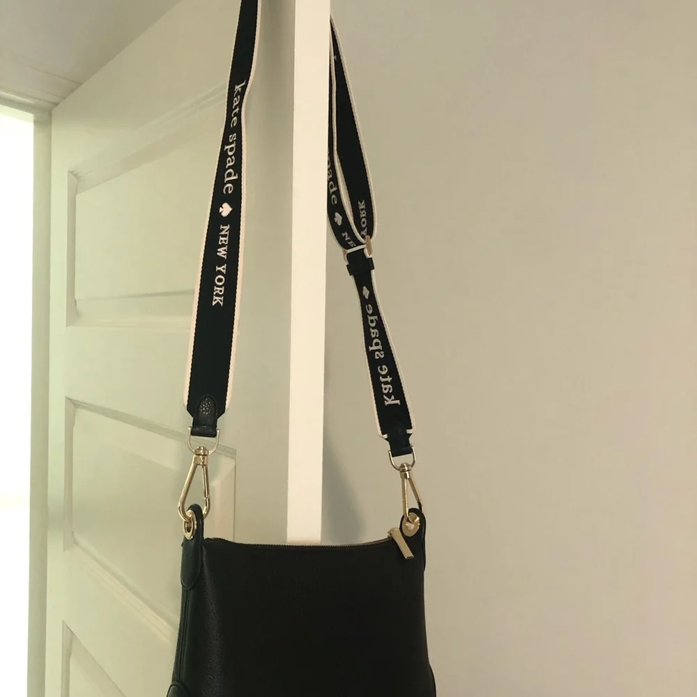 NEW Kate Spade small pebbled leather black Rosie crossbody purse. Brand new